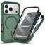 iPhone 18 Pro Max / 17 Pro Max EIDERWOOD 2-i-1 Mat Hybrid Plast Cover m. Skærmbeskyttelsesfilm - MagSafe Kompatibel - Grøn