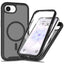 iPhone 17e / 16e EIDERWOOD Mat Hybrid Cover m. Skærmbeskyttelsesramme - Sort