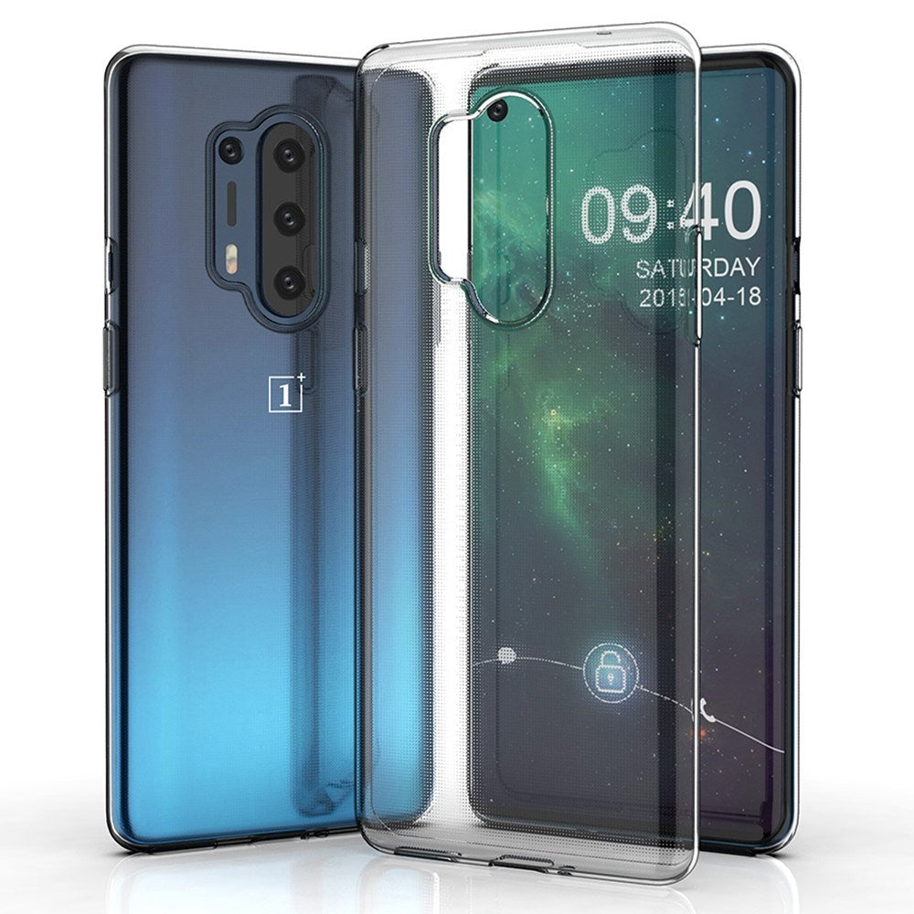 EIDERWOOD OnePlus 8 Pro Fleksibel Plastik Cover - Gennemsigtig
