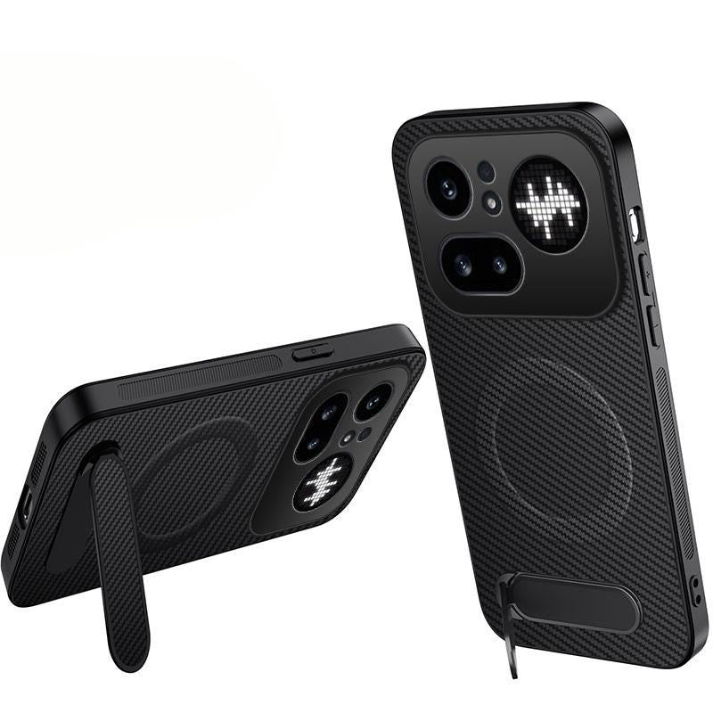 Nothing Phone (4a) Pro EIDERWOOD Hybrid Cover m. Kickstand - Sort