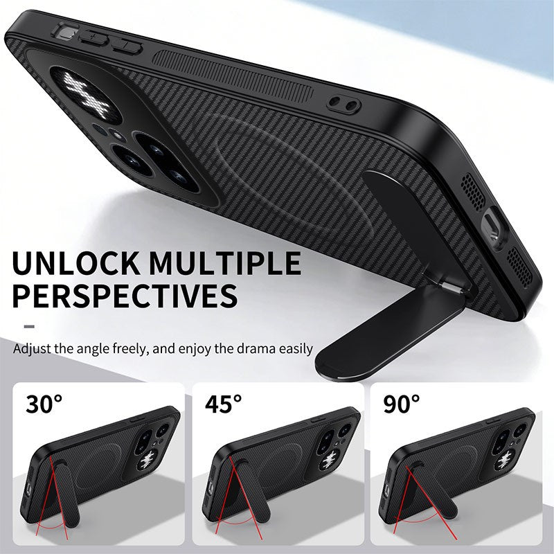 Nothing Phone (4a) Pro EIDERWOOD Hybrid Cover m. Kickstand - Sort