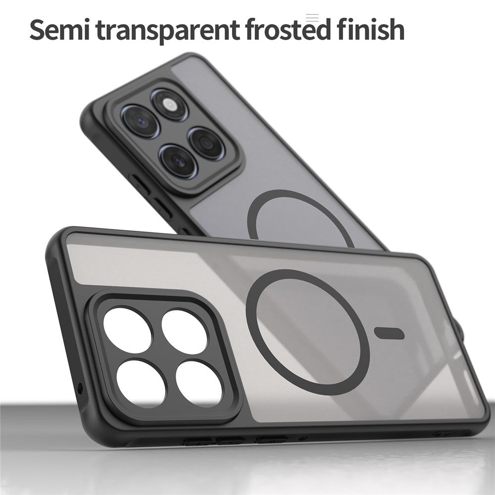 Motorola Moto G77 / G67 EIDERWOOD Hybrid Plastik Cover - MagSafe Kompatibel - Sort