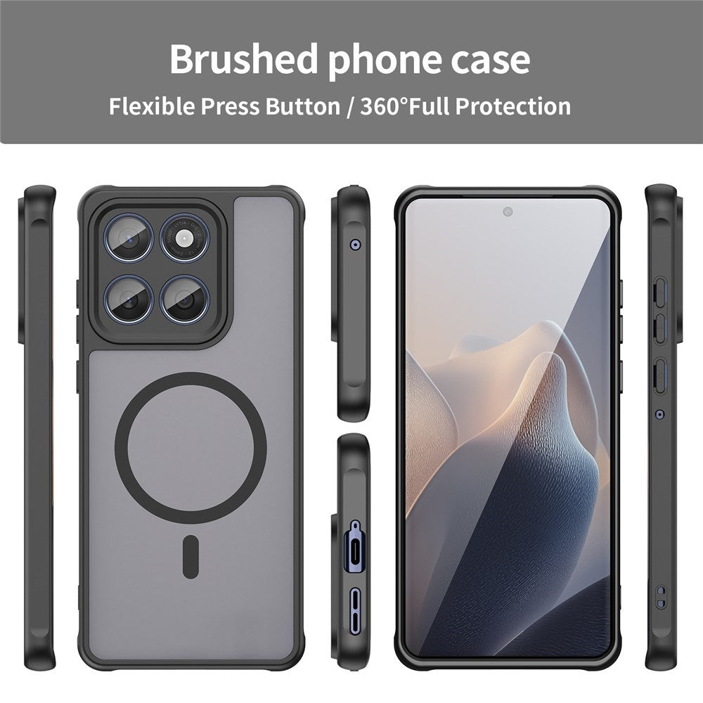 Motorola Moto G77 / G67 EIDERWOOD Hybrid Plastik Cover - MagSafe Kompatibel - Sort