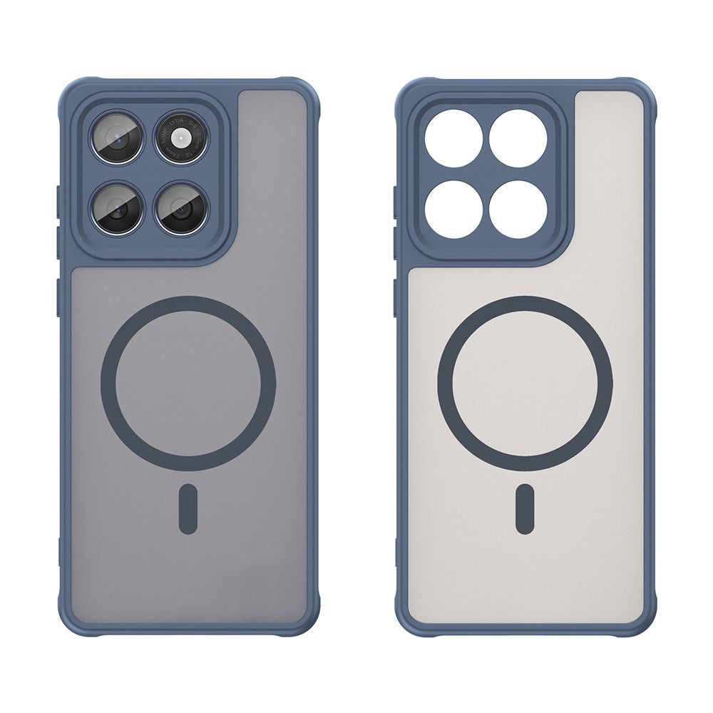 Motorola Moto G77 / G67 EIDERWOOD Hybrid Plastik Cover - MagSafe Kompatibel - Blå