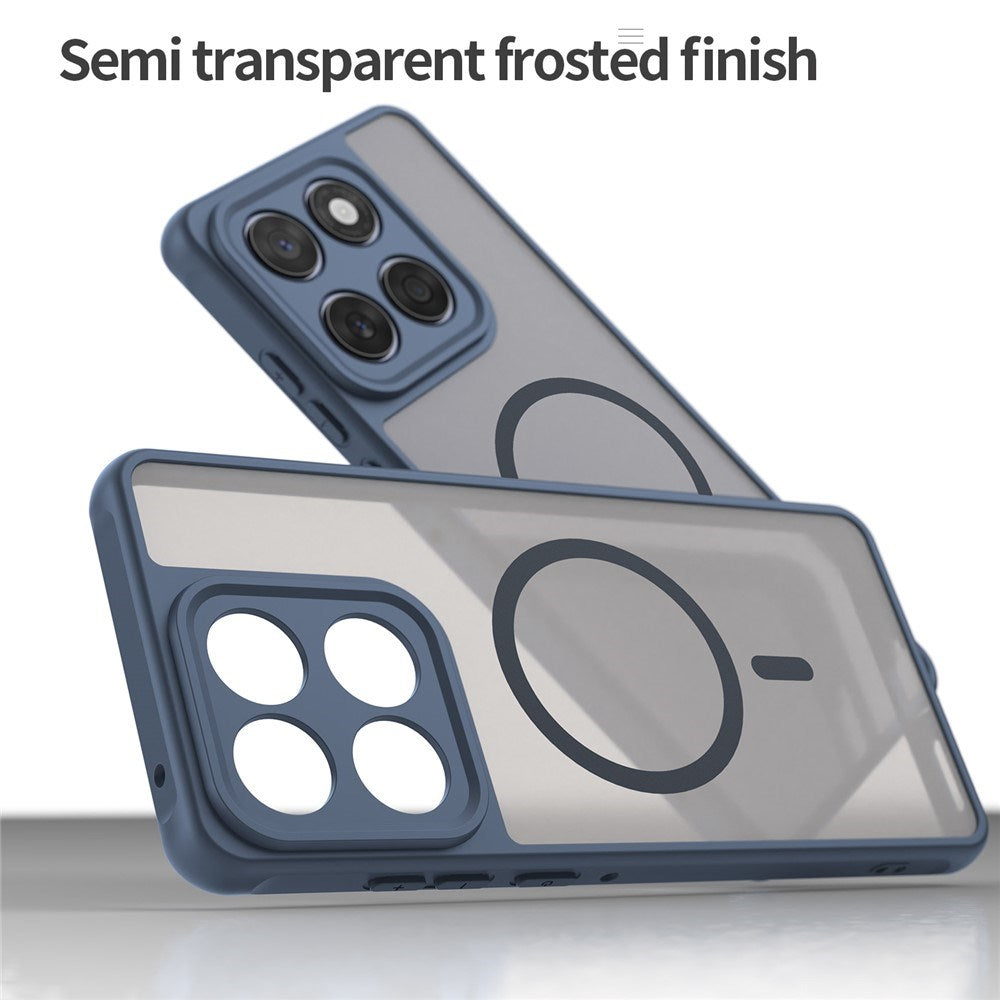 Motorola Moto G77 / G67 EIDERWOOD Hybrid Plastik Cover - MagSafe Kompatibel - Blå