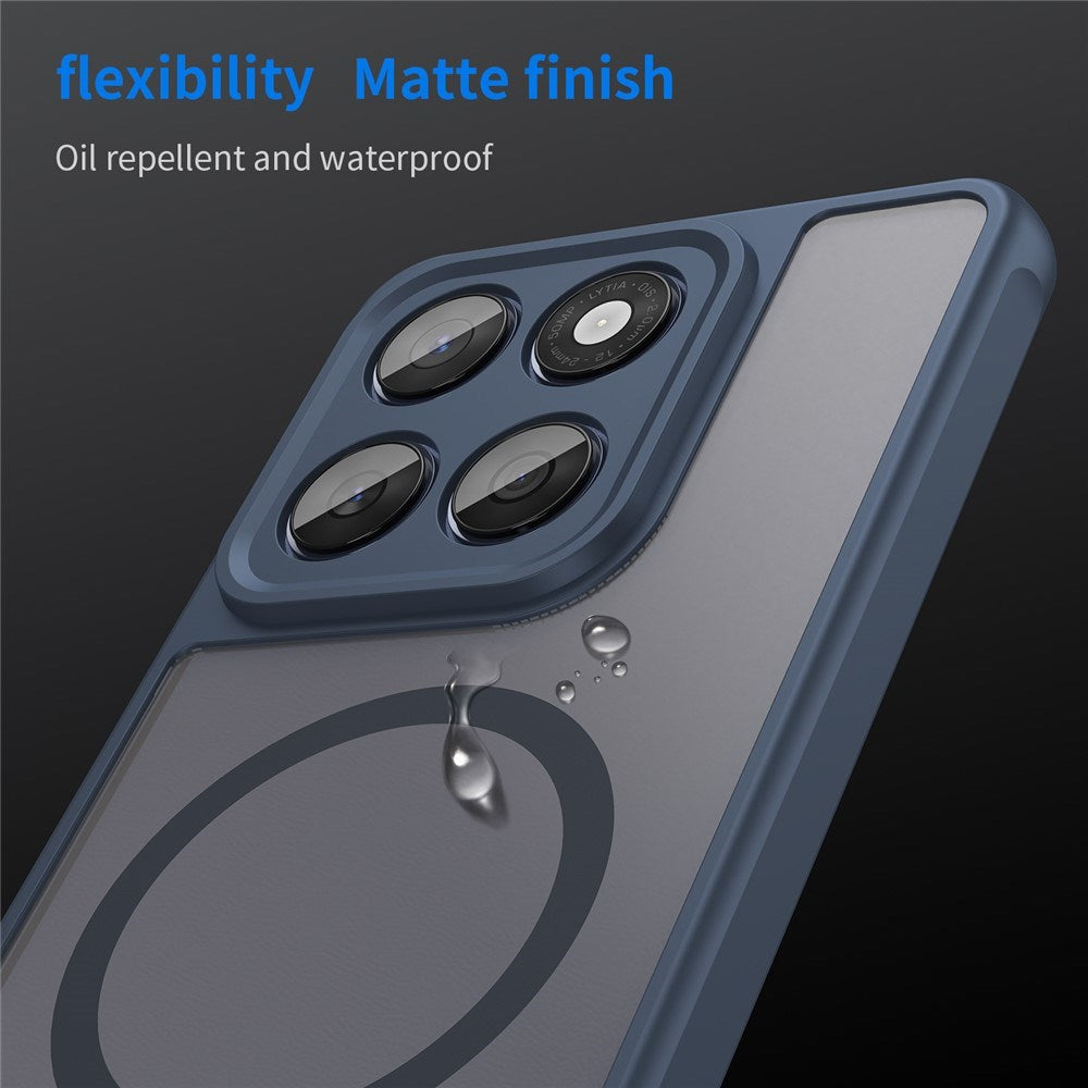 Motorola Moto G77 / G67 EIDERWOOD Hybrid Plastik Cover - MagSafe Kompatibel - Blå