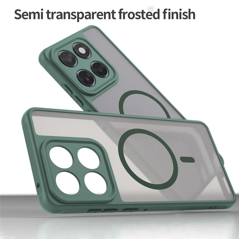 Motorola Moto G77 / G67 EIDERWOOD Hybrid Plastik Cover - MagSafe Kompatibel - Grøn