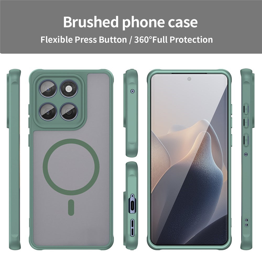 Motorola Moto G77 / G67 EIDERWOOD Hybrid Plastik Cover - MagSafe Kompatibel - Grøn
