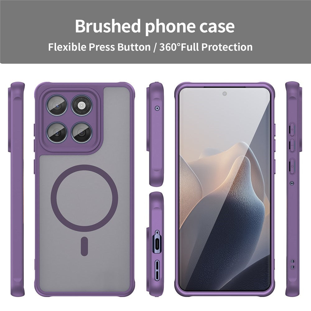Motorola Moto G77 / G67 EIDERWOOD Hybrid Plastik Cover - MagSafe Kompatibel - Lilla