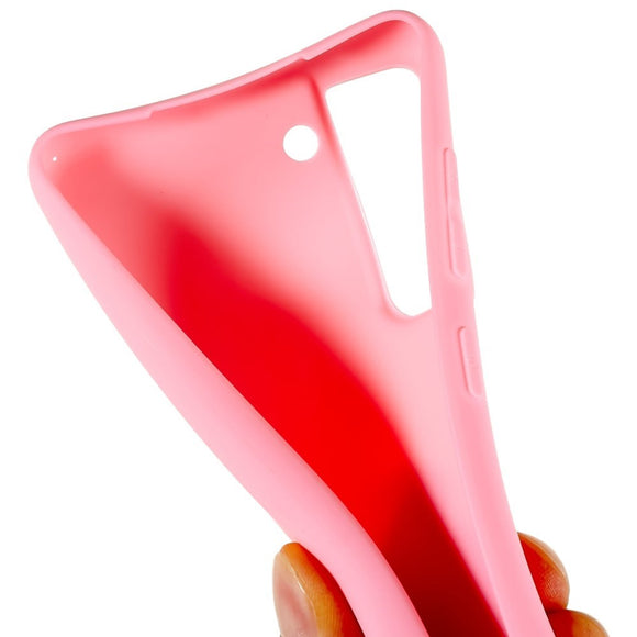EIDERWOOD Samsung Galaxy S21 FE Fleksibelt Plastik Cover - Lyserød