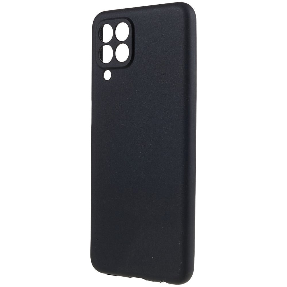 Samsung Galaxy M33 Mat Fleksibelt Plastik Cover - Sort