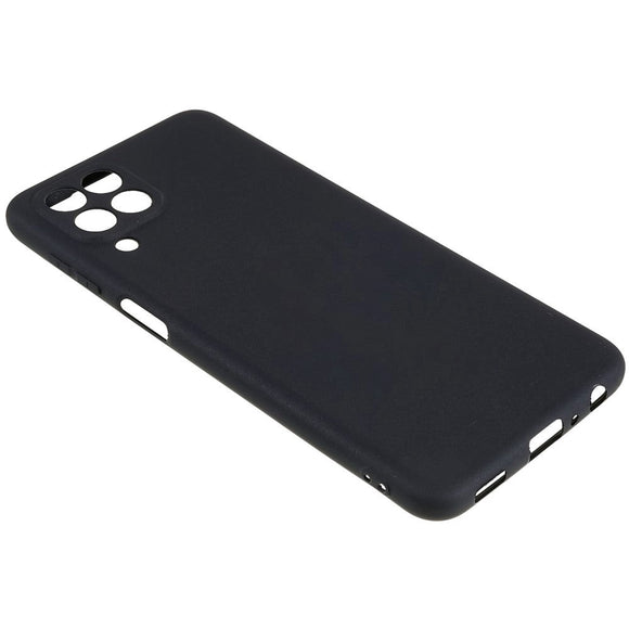 Samsung Galaxy M33 Mat Fleksibelt Plastik Cover - Sort