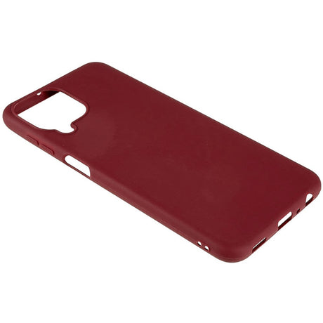 Samsung Galaxy M33 Mat Fleksibelt Plastik Cover - Rød