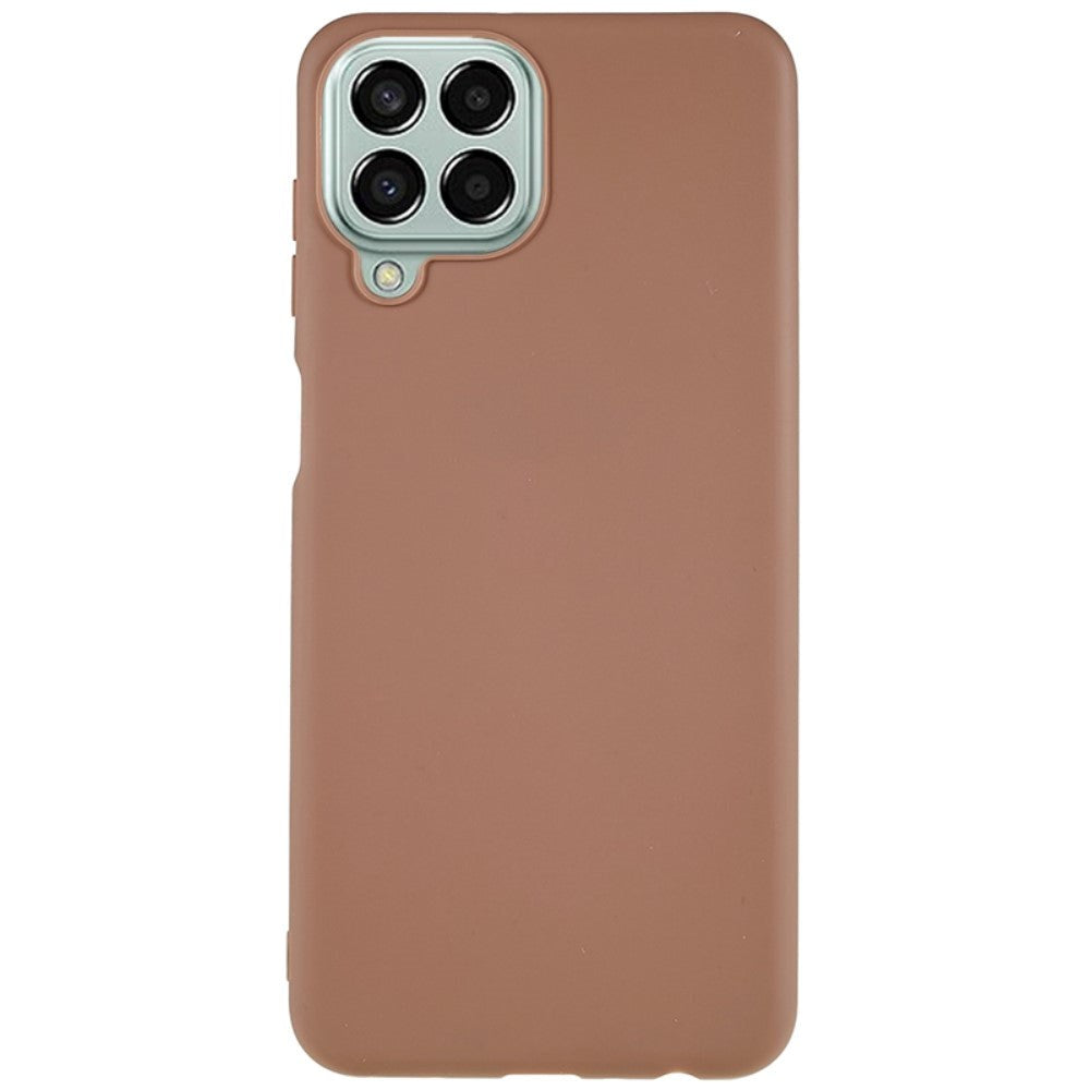 Samsung Galaxy M33 Mat Fleksibelt Plastik Cover - Brun