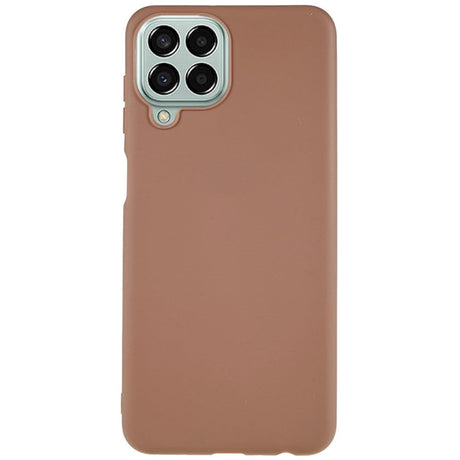 Samsung Galaxy M33 Mat Fleksibelt Plastik Cover - Brun