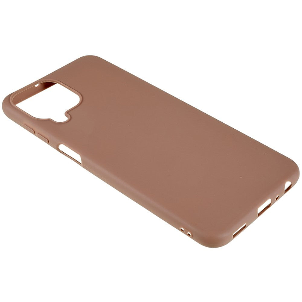 Samsung Galaxy M33 Mat Fleksibelt Plastik Cover - Brun