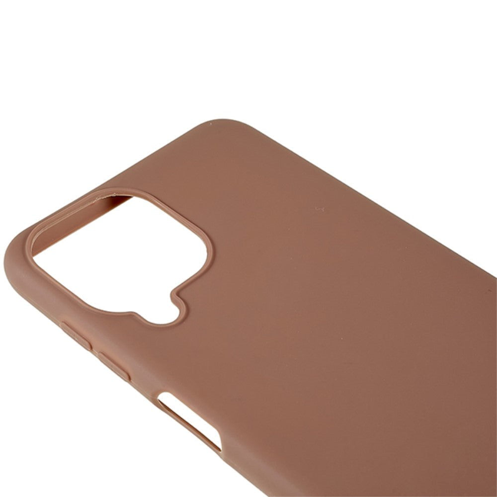 Samsung Galaxy M33 Mat Fleksibelt Plastik Cover - Brun