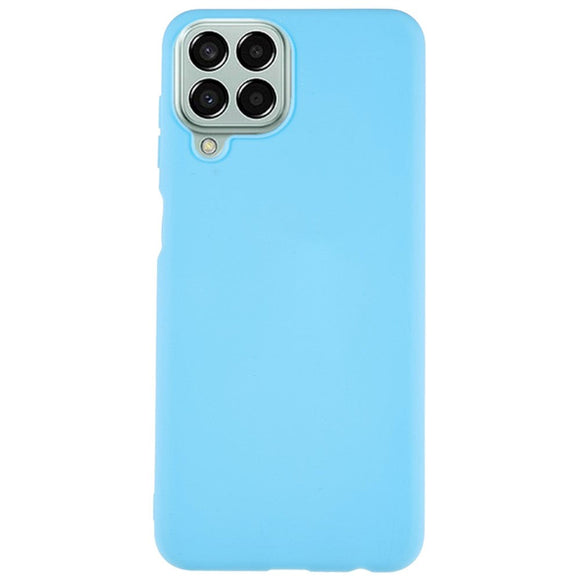 Samsung Galaxy M33 Mat Fleksibelt Plastik Cover - Lyseblå