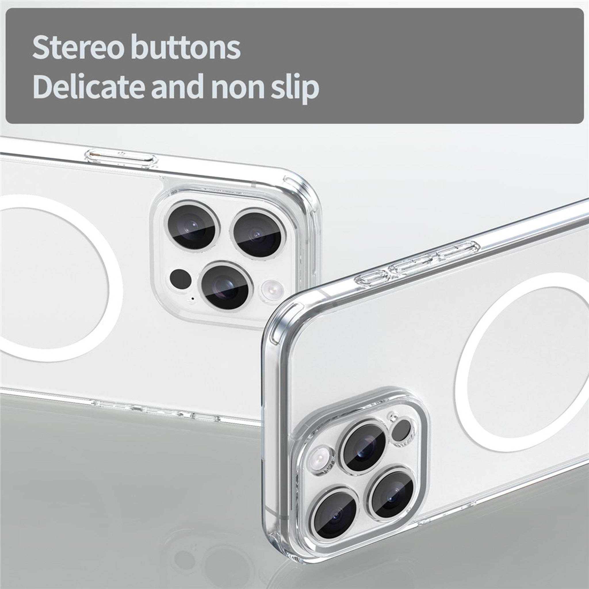 iPhone 15 Pro Max EIDERWOOD Hybrid Plast Cover - MagSafe Kompatibel - Gennemsigtig