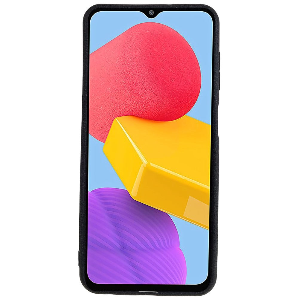 Samsung Galaxy M13 Mat Fleksibelt Plastik Cover - Sort