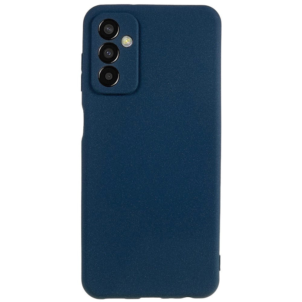 Samsung Galaxy M13 Mat Fleksibelt Plastik Cover - Mørkeblå