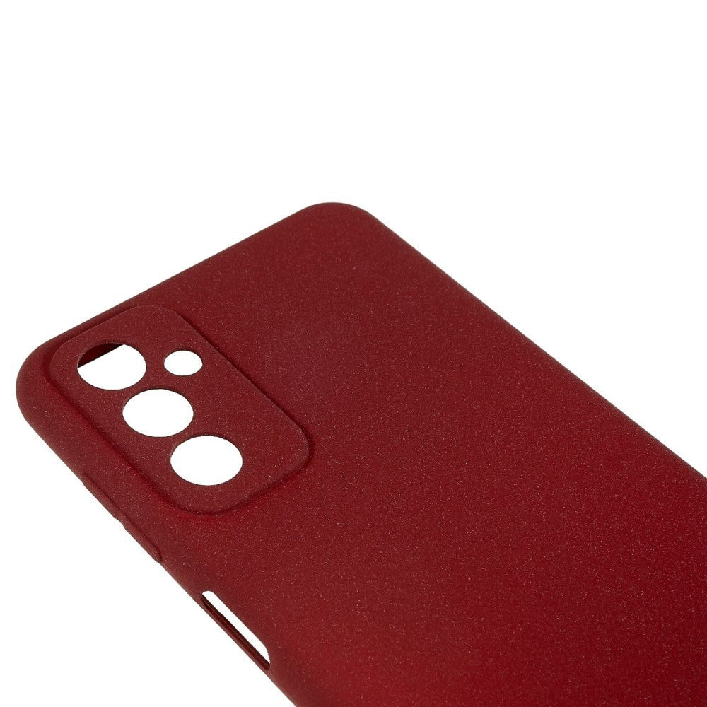 Samsung Galaxy M13 Mat Fleksibelt Plastik Cover - Vinrød