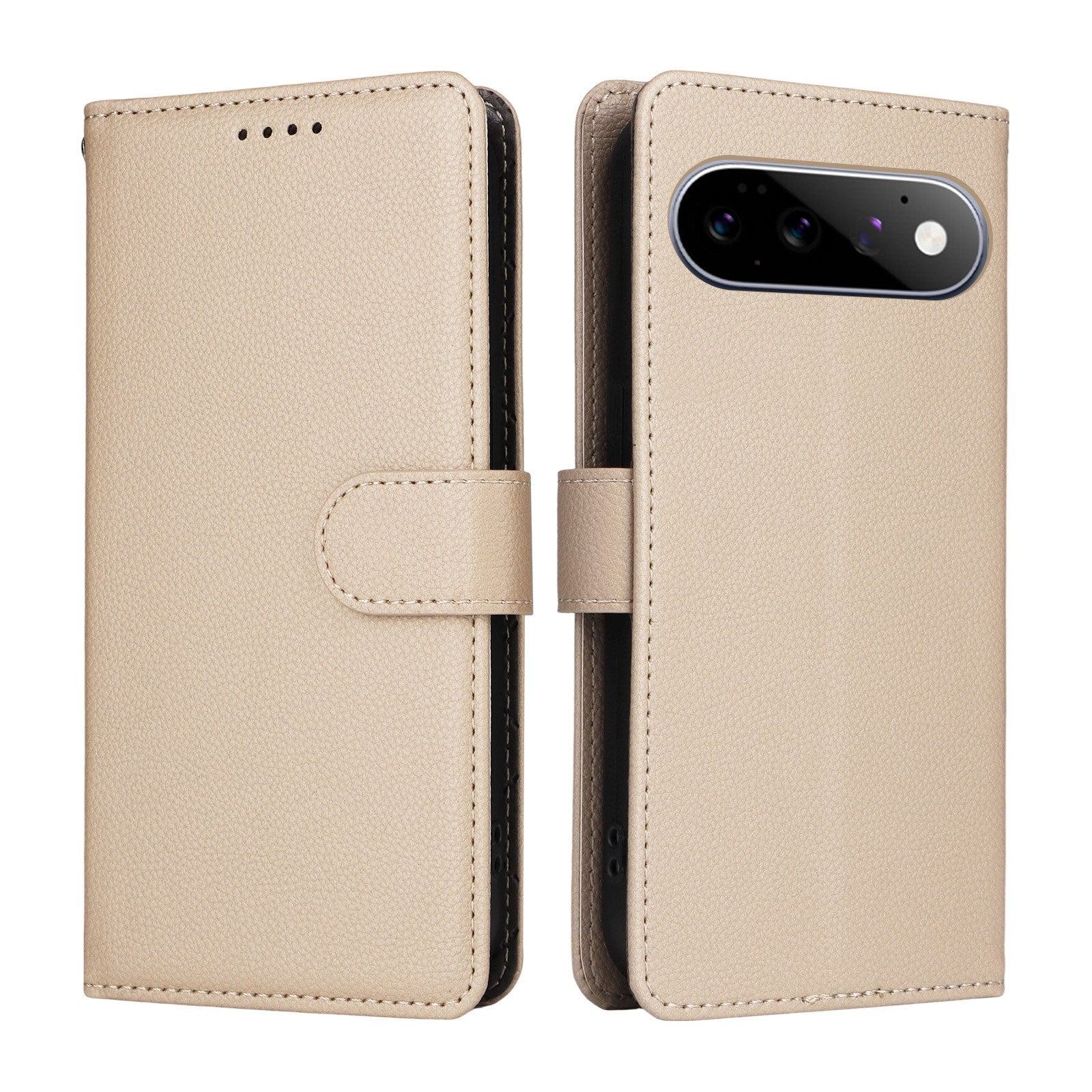 EIDERWOOD Google Pixel 11 / 11 Pro Flipcover - Kortholder & Håndledsrem - Beige