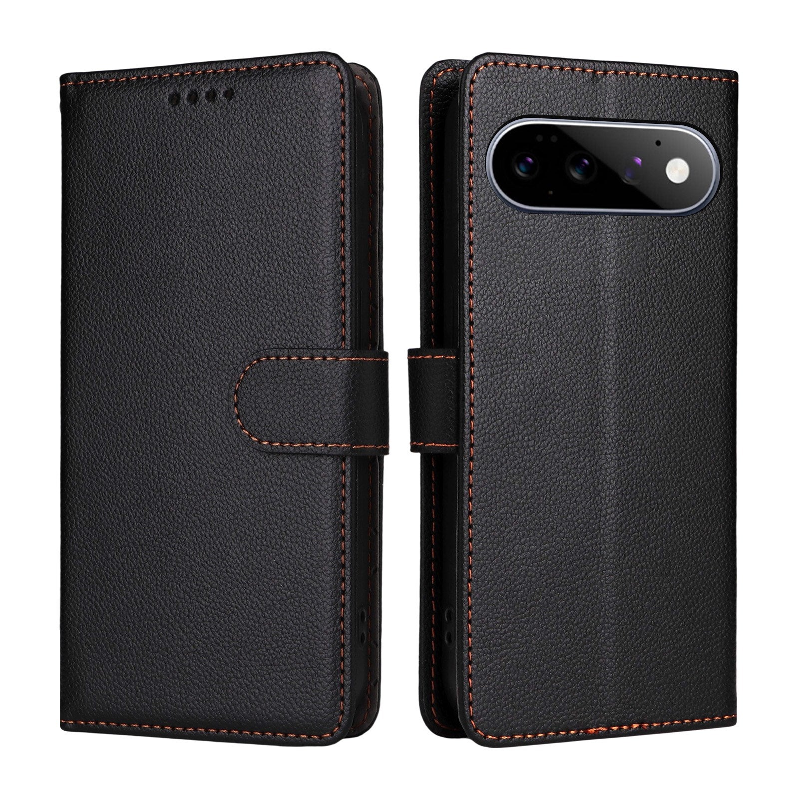 EIDERWOOD Google Pixel 11 / 11 Pro Flipcover - Kortholder & Håndledsrem - Sort