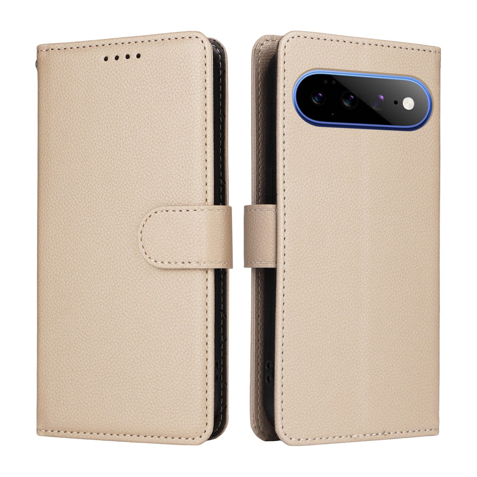 EIDERWOOD Google Pixel 11 Pro XL Flipcover - Kortholder & Håndledsrem - Beige