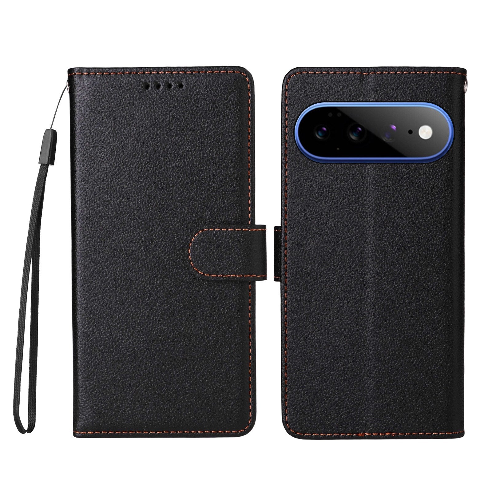 EIDERWOOD Google Pixel 11 Pro XL Flipcover - Kortholder & Håndledsrem - Sort
