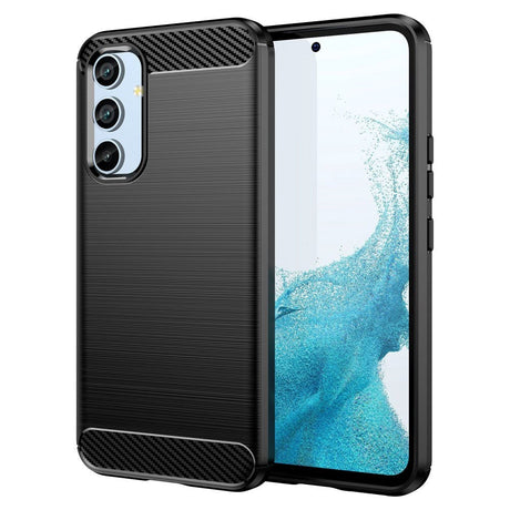 Samsung Galaxy A54 (5G) Brushed Carbon Fiber Cover - Sort
