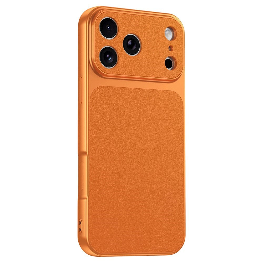 iPhone 17 Pro Max EIDERWOOD Hybrid Bagsidecover m. Kunstlæder - Orange