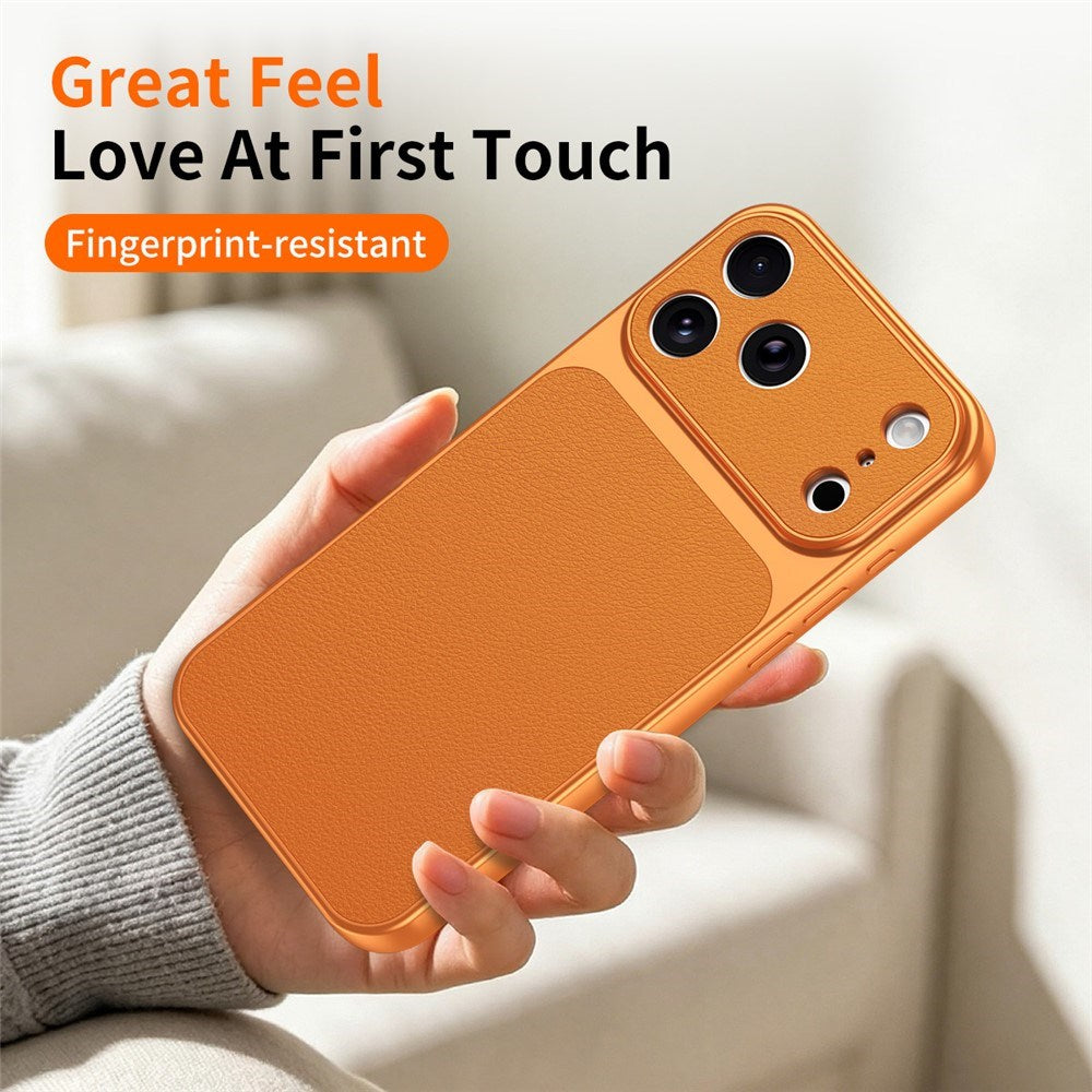 iPhone 17 Pro Max EIDERWOOD Hybrid Bagsidecover m. Kunstlæder - Orange