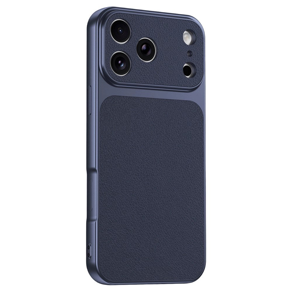 iPhone 17 Pro Max EIDERWOOD Hybrid Bagsidecover m. Kunstlæder - Blå