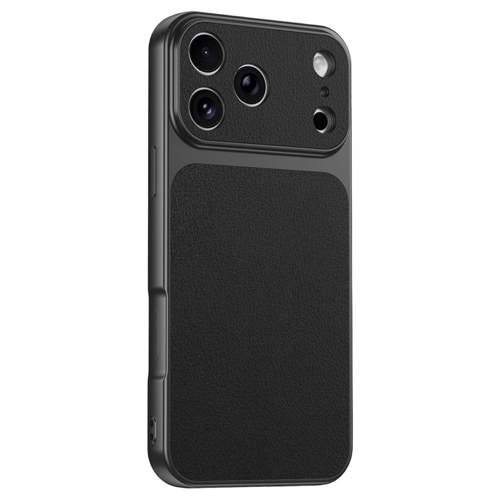 iPhone 17 Pro Max EIDERWOOD Hybrid Bagsidecover m. Kunstlæder - Sort
