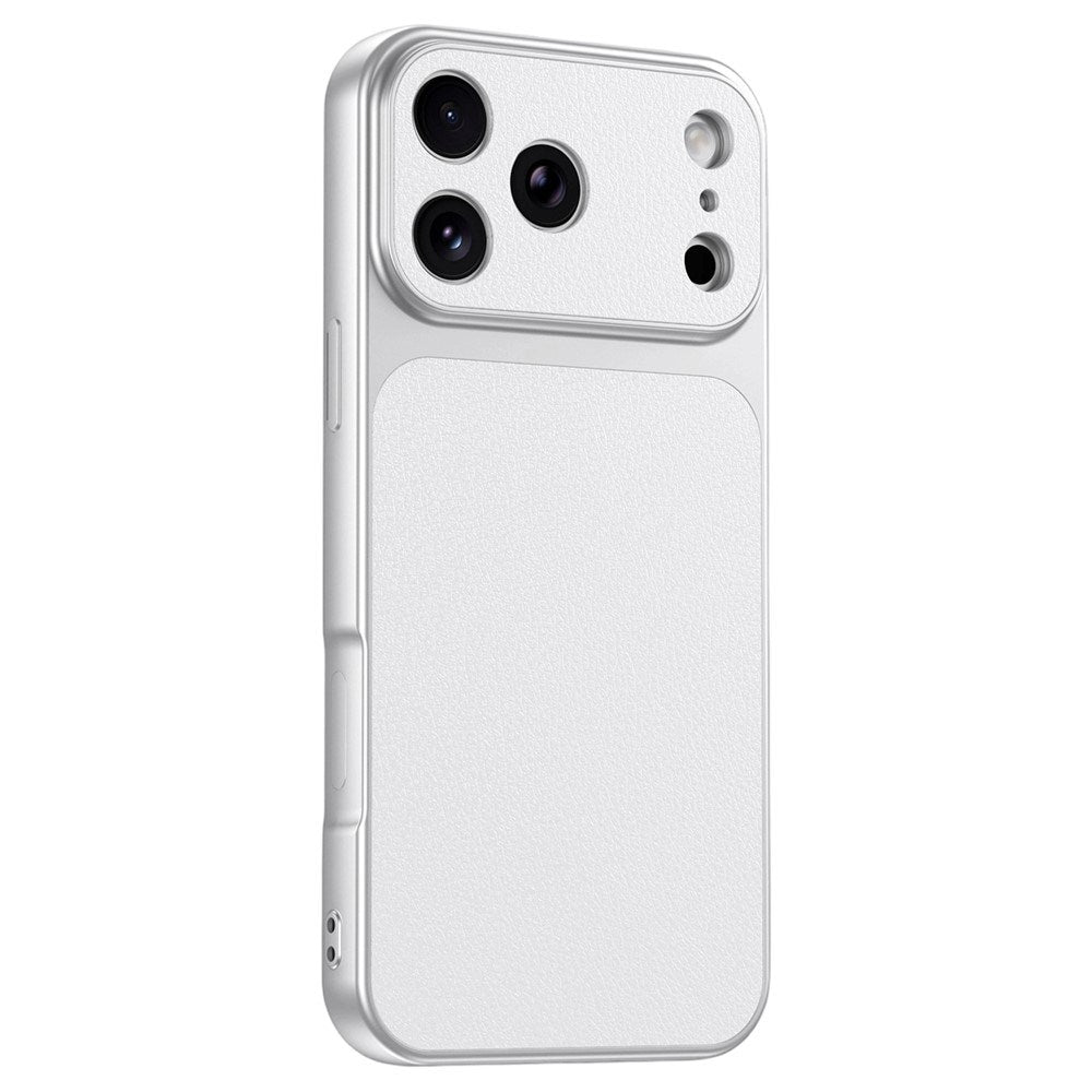 iPhone 17 Pro Max EIDERWOOD Hybrid Bagsidecover m. Kunstlæder - Hvid