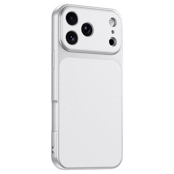 iPhone 17 Pro Max EIDERWOOD Hybrid Bagsidecover m. Kunstlæder - Hvid
