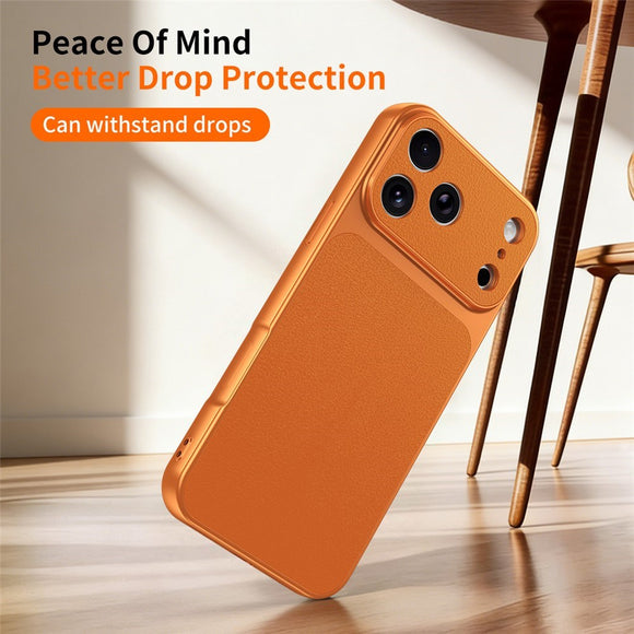 iPhone 17 Pro EIDERWOOD Hybrid Bagsidecover m. Kunstlæder - Lyserød