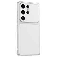 Samsung Galaxy S25 Ultra EIDERWOOD Hybrid Bagsidecover m. Kunstlæder - Hvid