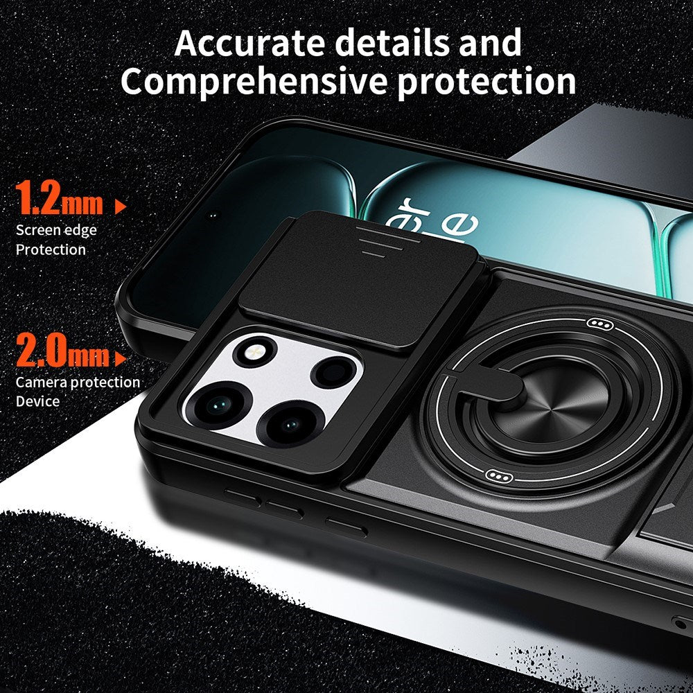 OnePlus Nord CE6 / Nord 6 EIDERWOOD Håndværker Cover m. Kickstand & Cam Slider - MagSafe Kompatbel - Sølv