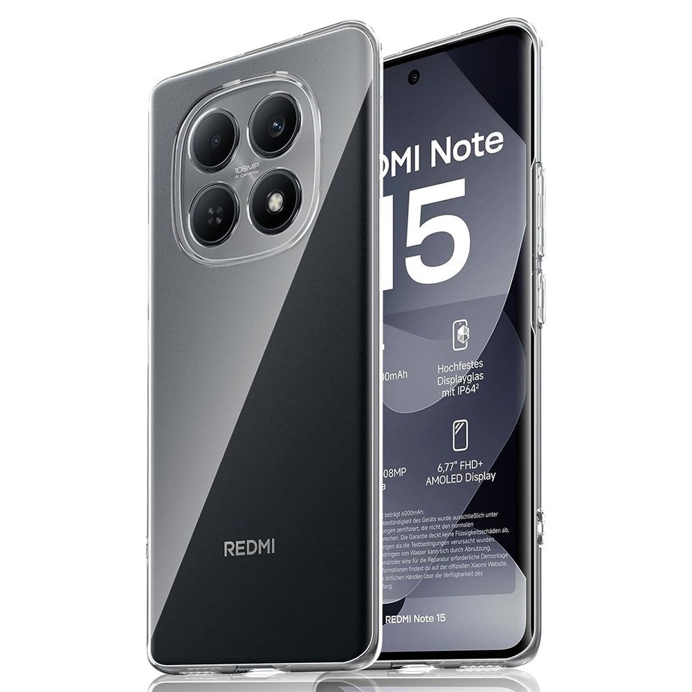 Xiaomi Redmi Note 15 (5G) / Poco M8 (5G) EIDERWOOD Fleksibelt Plast Cover - Gennemsigtig