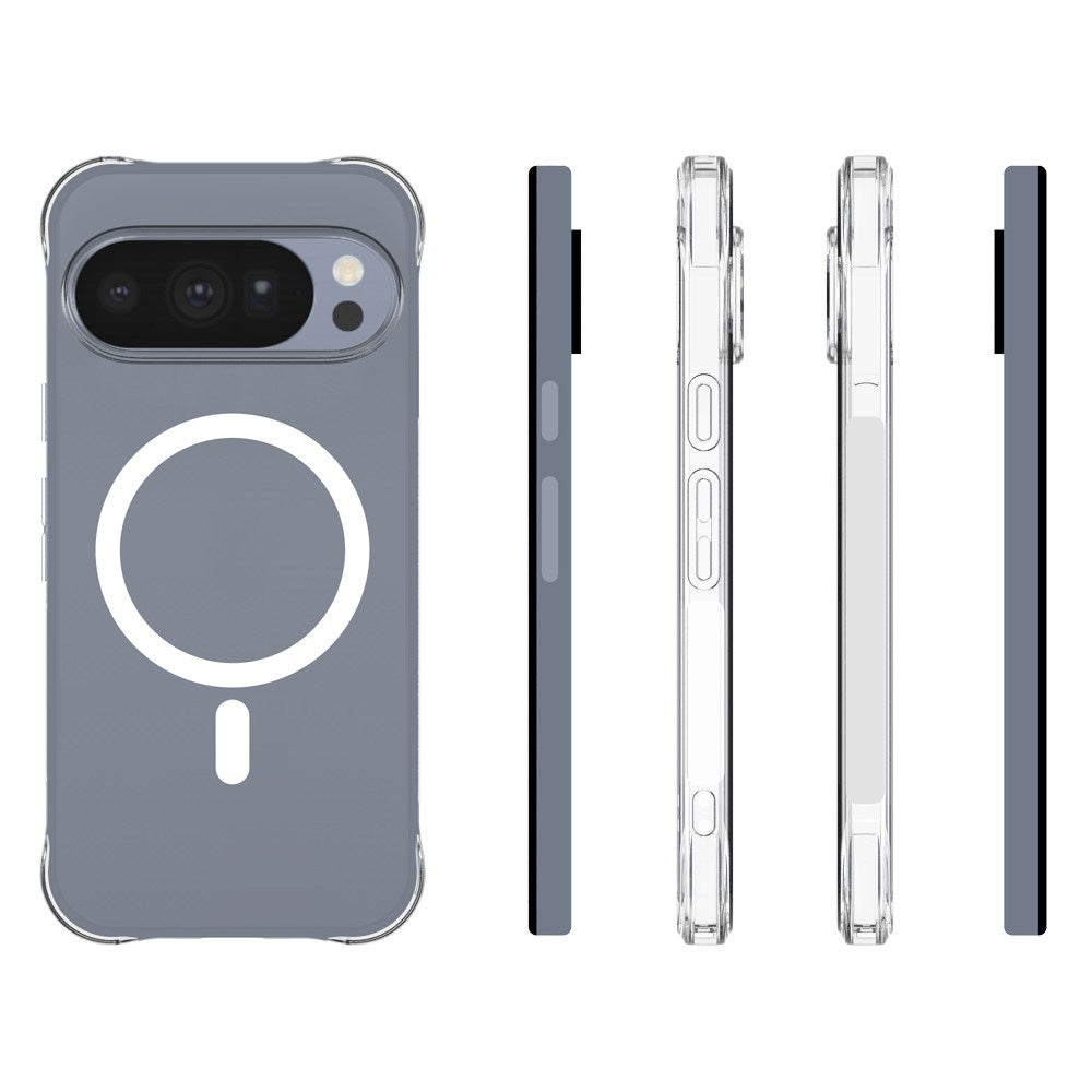 Google Pixel 11 Pro EIDERWOOD Fleksibelt Plast Cover m. Stødabsorberende Hjørner - MagSafe Kompatibel - Gennemsigtig