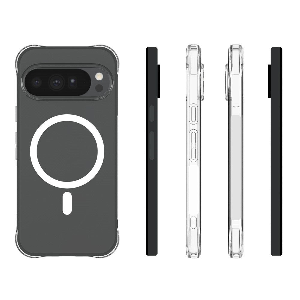 Google Pixel 11 Pro XL EIDERWOOD Fleksibelt Plast Cover m. Stødabsorberende Hjørner - MagSafe Kompatibel - Gennemsigtig