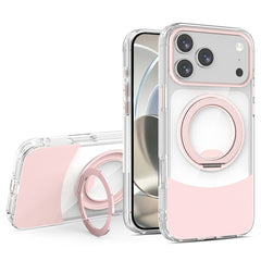 iPhone 17 Pro Max EIDERWOOD Hybrid Cover med Ståfunktion - MagSafe Kompatibel - Gennemsigtig / Lyserød