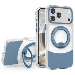 iPhone 17 Pro EIDERWOOD Hybrid Cover med Ståfunktion - MagSafe Kompatibel - Gennemsigtig / Blå