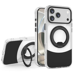 iPhone 17 Pro EIDERWOOD Hybrid Cover med Ståfunktion - MagSafe Kompatibel - Gennemsigtig / Sort