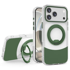 iPhone 17 Pro EIDERWOOD Hybrid Cover med Ståfunktion - MagSafe Kompatibel - Gennemsigtig / Grøn