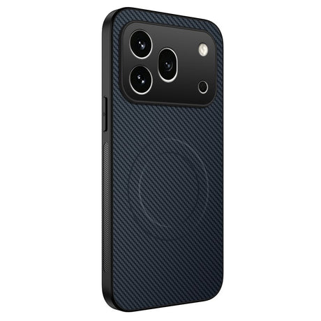 Honor 600 Pro WANLONFENG Bagsidecover m. Carbon Tekstur - MagSafe Kompatibel - Blå