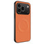 Honor 600 Pro WANLONFENG Bagsidecover m. Carbon Tekstur - MagSafe Kompatibel - Orange