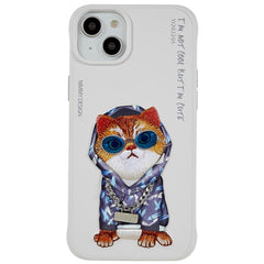 iPhone 14 Hybrid Plastik Cover m. Print - Hoodie Kat